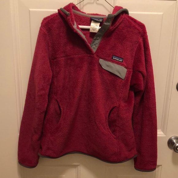 Patagonia Jackets & Blazers - Patagonia Hooded pullover Fleece Pink medium hoody